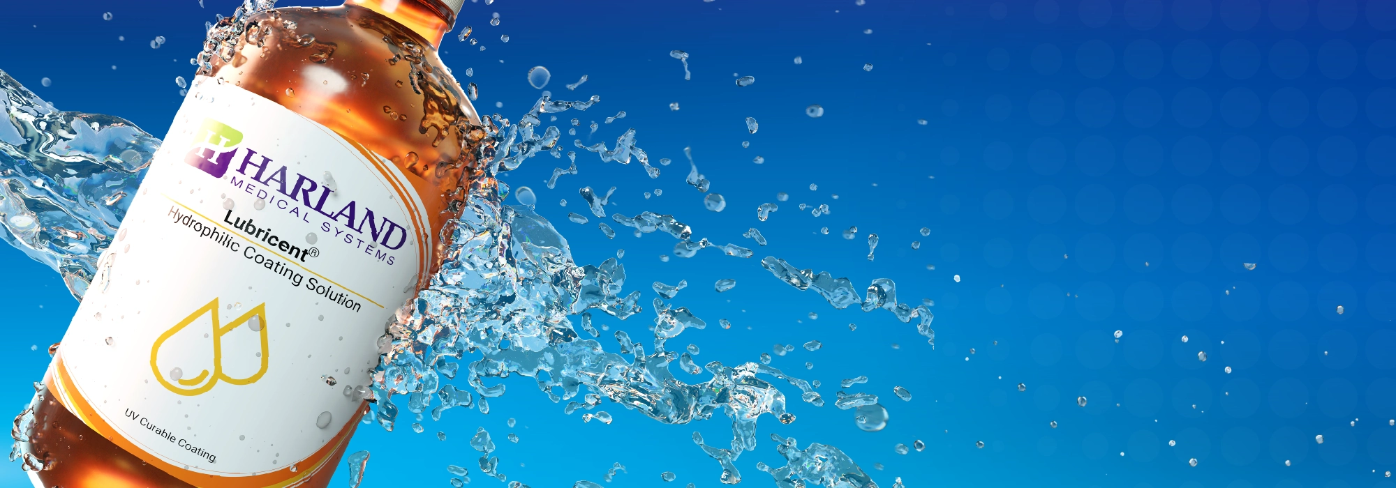 Lubricent Hydrophilic Coating solution with a splash of water